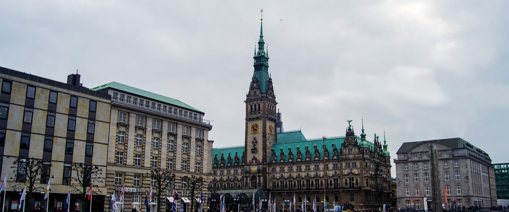 Rathaus o plaza del ayuntamiento Hamburgo