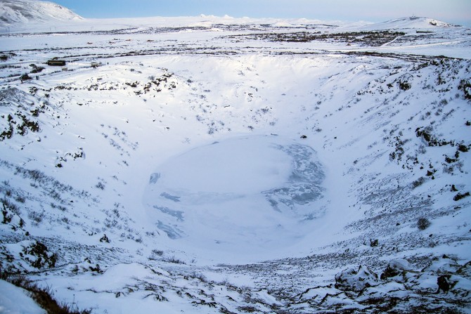 Cráter volcánico Kerið Islandia