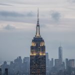 Empire State al atardecer desde Top of the Rock - Vistas de Manhattan