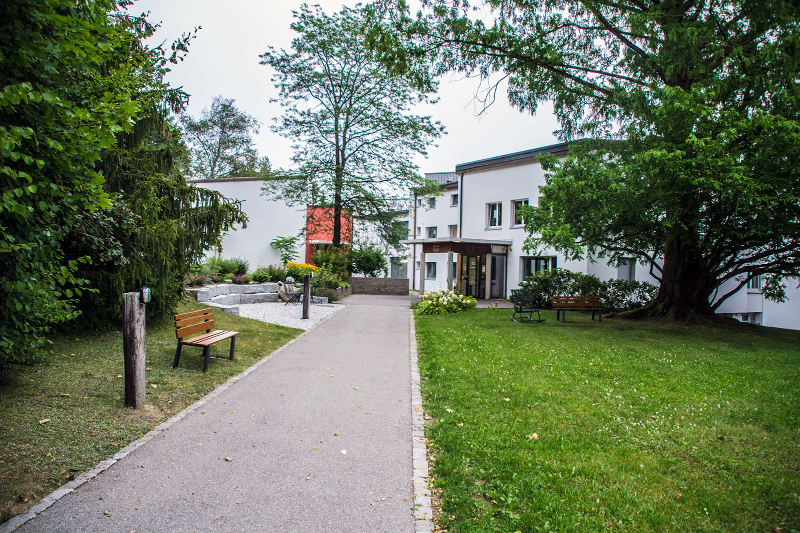 Entrada del hotel Domaine Notre-Dame de la Route - qué ver en Friburgo