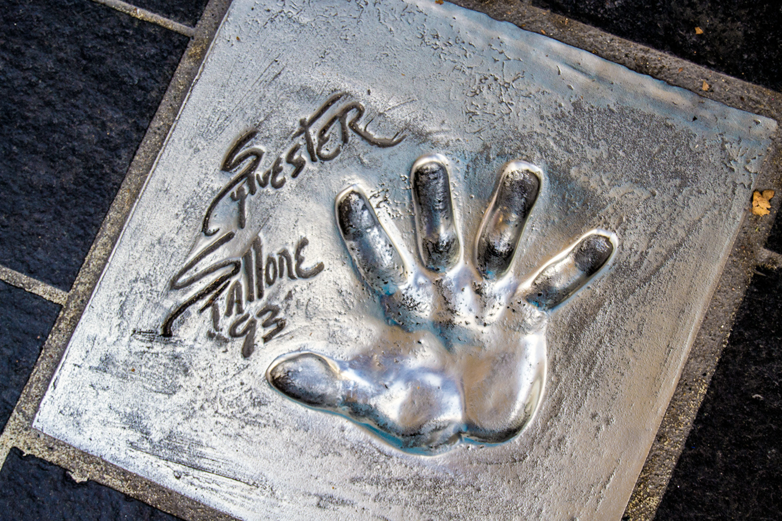 Huellas de las manos de Sylvester Stallone - Cannes en un día
