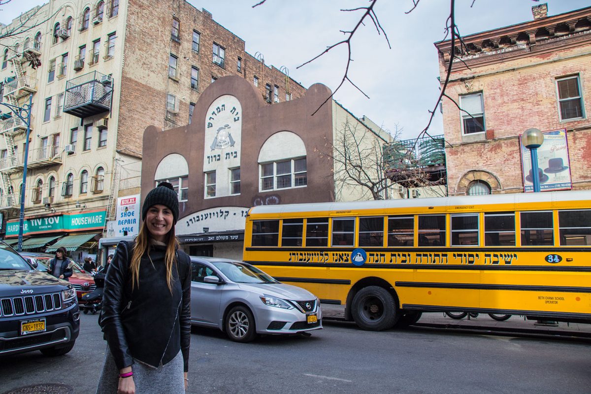 Nerea en el barrio judío en Brooklyn - excursiones desde Nueva York