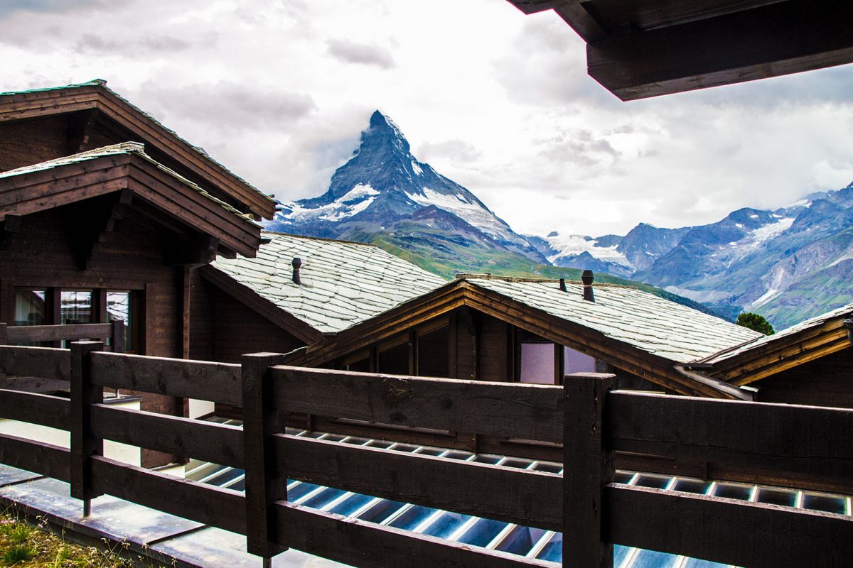 Vistas del Cervino desde la terraza de nuestra habitación – Zermatt en dos días