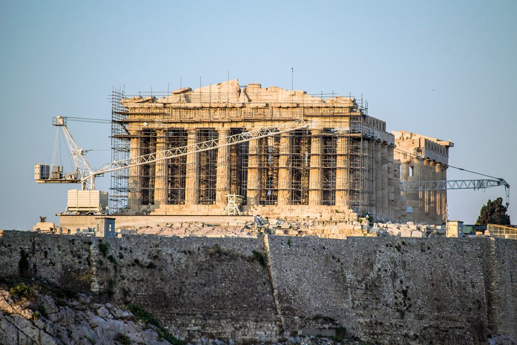 Obras en el Partenón de Atenas - Athens Photo Tour - formas alternativas de ver Atenas