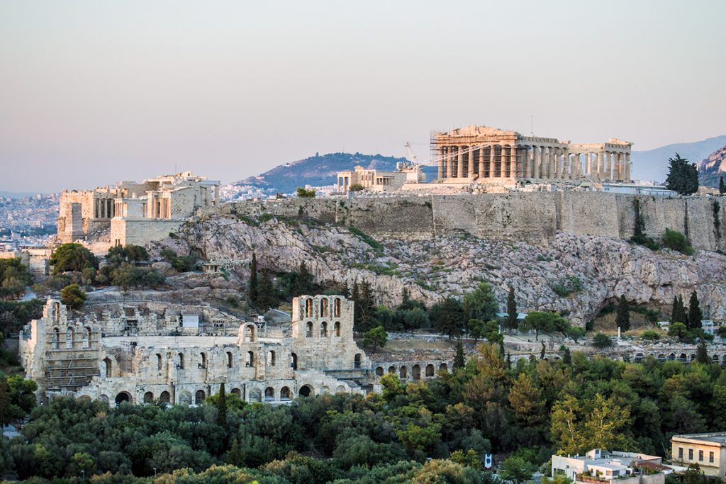 Vistas de la Acrópolis al atardecer - Athens Photo Tour - formas alternativas de ver Atenas