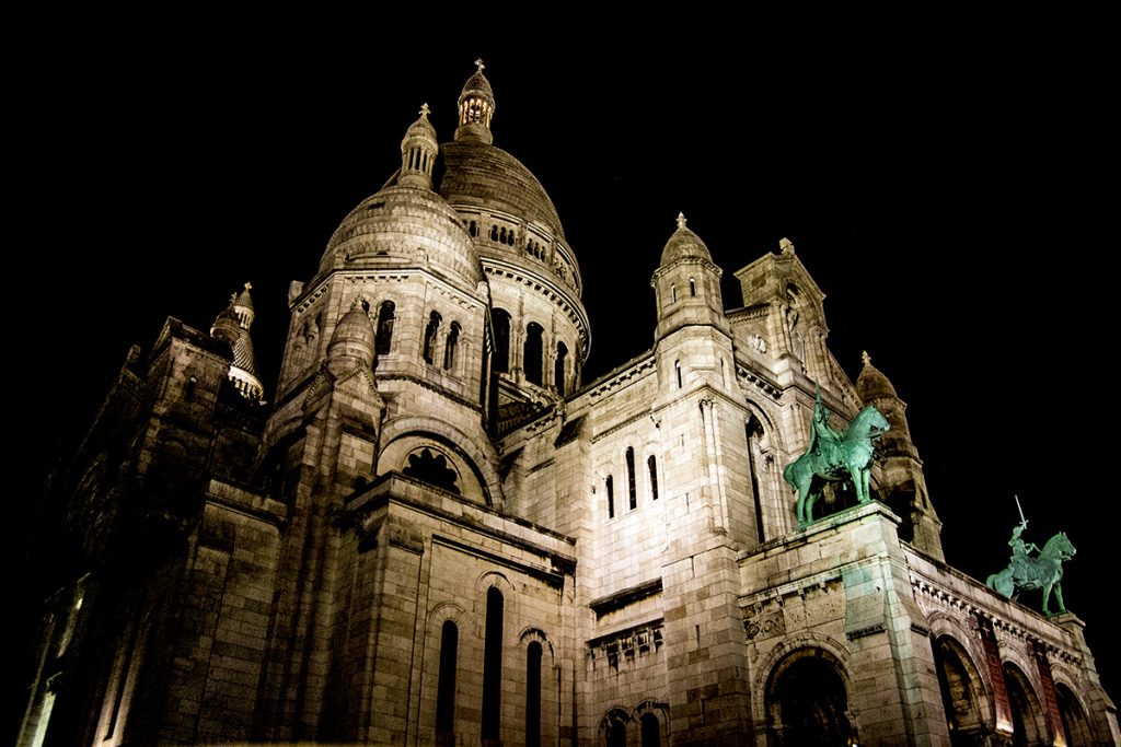 Vistas del Sacre Cour de noche - Qué ver en Montmartre