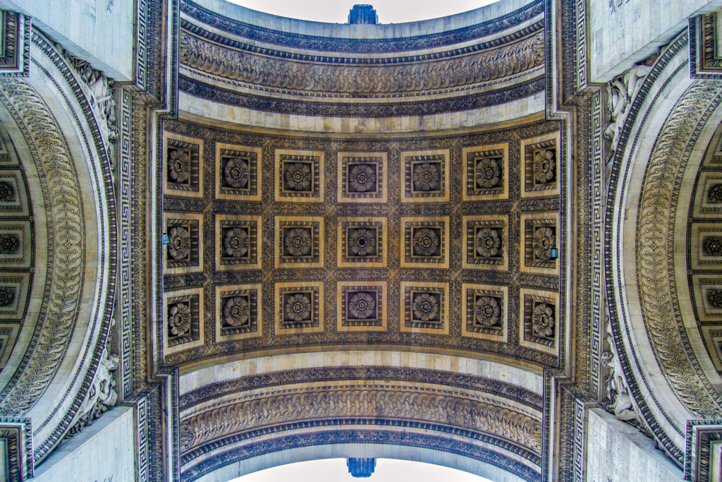 Cruzando el Arco del Triunfo – París Pass de dos días